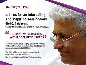 Thursdays @ TIMed by Dr. Jayashankar Prasad, CEO Startup Mission


